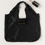 Carry Latch Fold - Jet Black folded on keychain